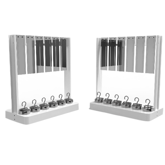 六(liù)工位(wèi)簡(jiǎn)易款持粘性測試儀 六工位簡易款持(chí)粘性測試儀